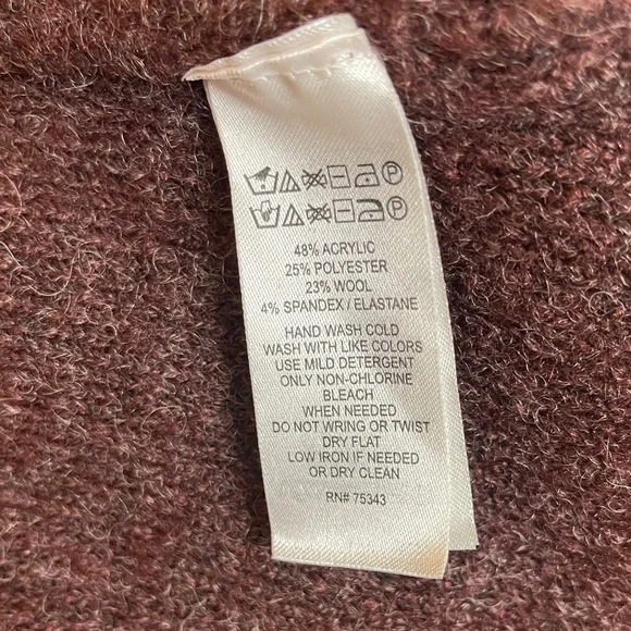 Women's Burgundy Sweater - Picture 7 of 7